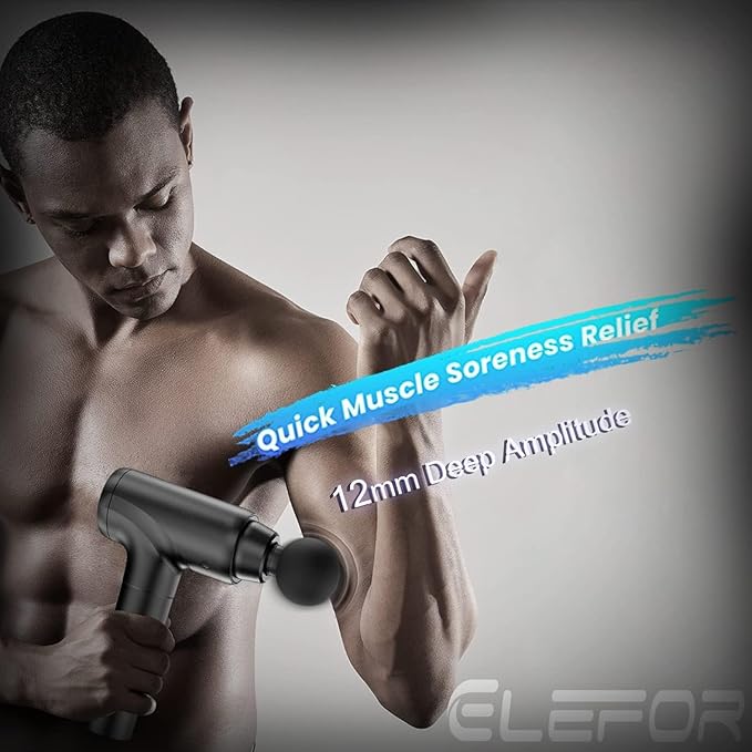 Massage Gun Deep Tissue,Percussion Massager Gun for Athletes Muscle Massage Gun for Pain Relief with 10 Massage Heads & 20 Speeds