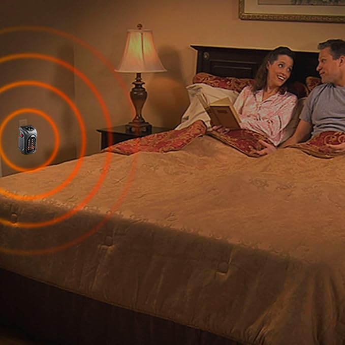 Ontel Handy Heater Plug-In Personal Heater for Quick and Easy Heat, Features Compact Design, Digital Display, and On/Off Timer - Great for Travel